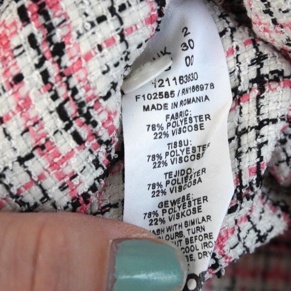 ASOS Design Boucle Smock Mini Shirt Dress with Peplum Hem Sz 00 EUC Feminine - Picture 8 of 8